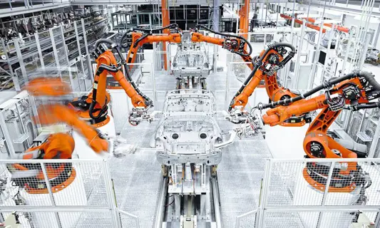 Automatisierung in der Automobilproduktion